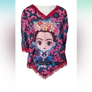 Frida Kahlo women’s poncho